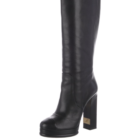 Chanel black boots size 38 - Picture 5 of 7
